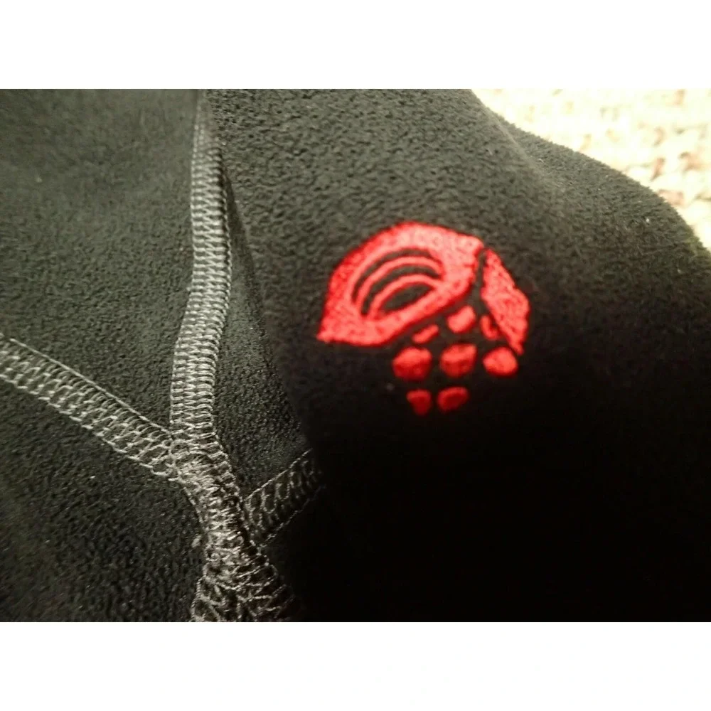 Mountain Hardwear Fleece Pullover Kids XS Black Excellent 1/4 Zip Mock Neck